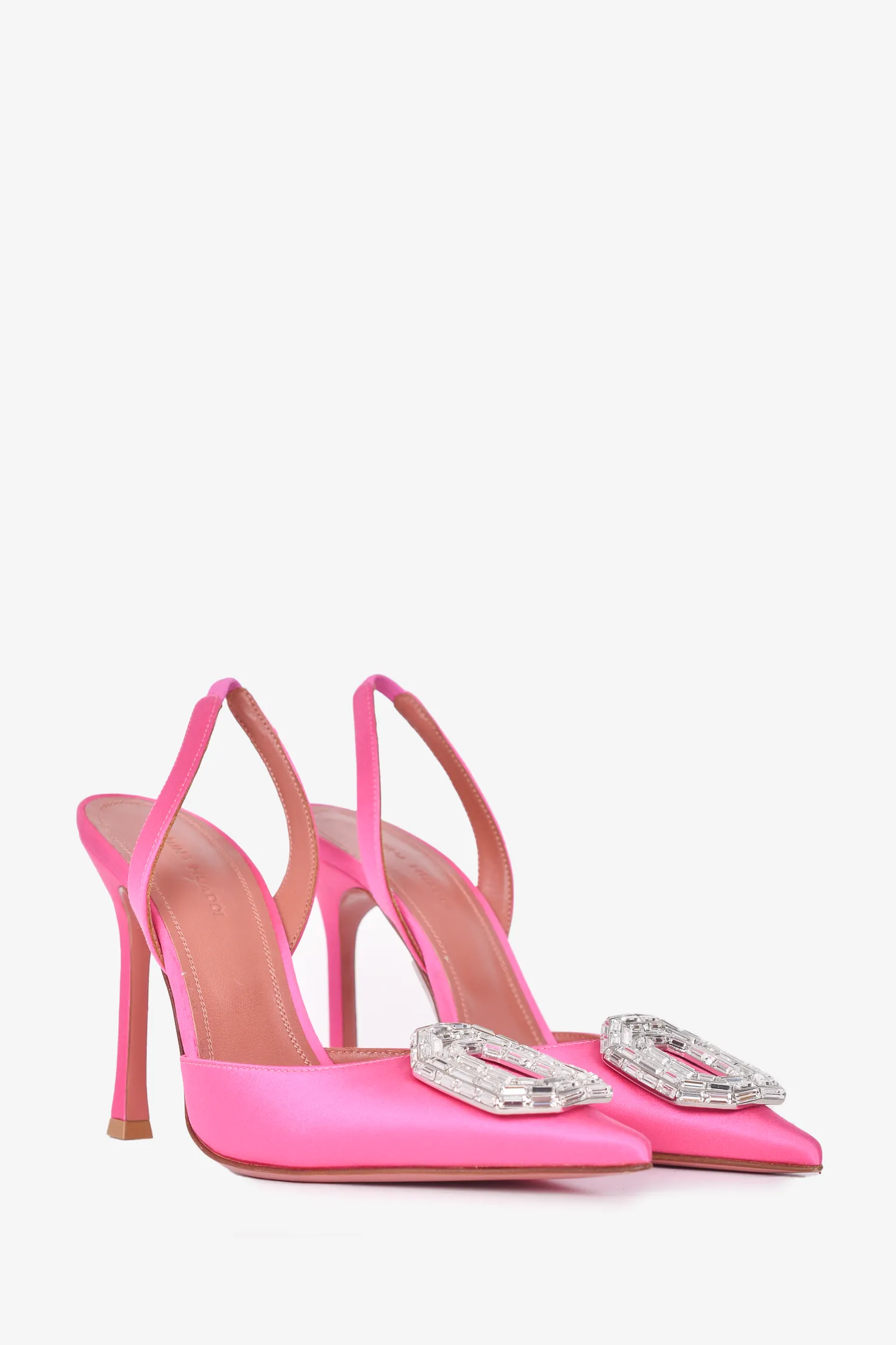 AMINA MUADDI Pink 'Camelia' Sling Pumps Size 37