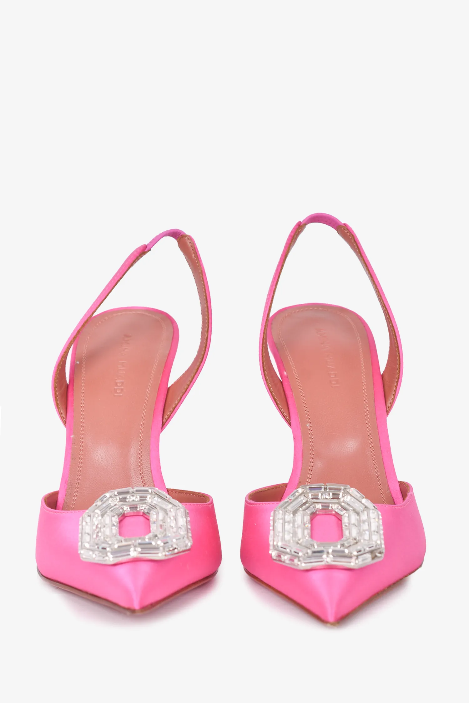 AMINA MUADDI Pink 'Camelia' Sling Pumps Size 37