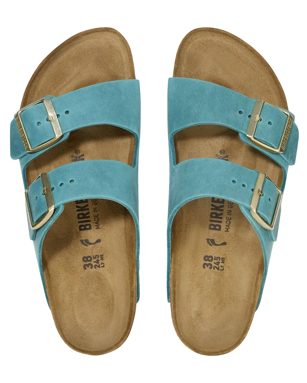 Arizona Oiled Leather Sandals in Biscay Bay