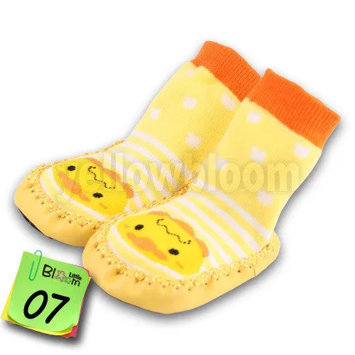 Baby Toddler Non-Slip Moccasin Socks Slippers from age 12M-24M