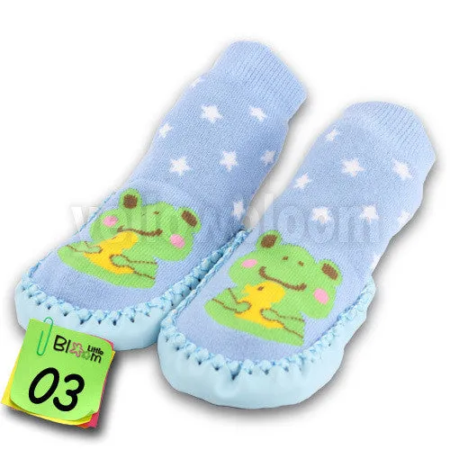 Baby Toddler Non-Slip Moccasin Socks Slippers from age 12M-24M