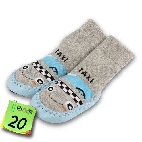 Baby Toddler Non-Slip Moccasin Socks Slippers from age 12M-24M