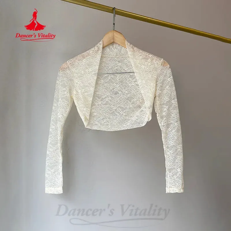 Ballet Dance Performance Costumes Women Customized Sexy Lace Long Sleeved Top Girl's Gymnastics Professional Practice Clothing