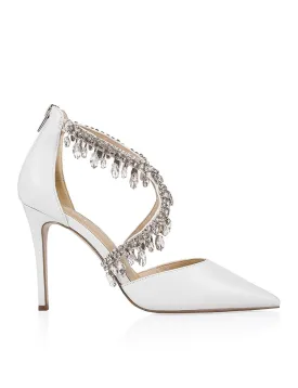 Bella Formal Heels - 15 White Kid Leather