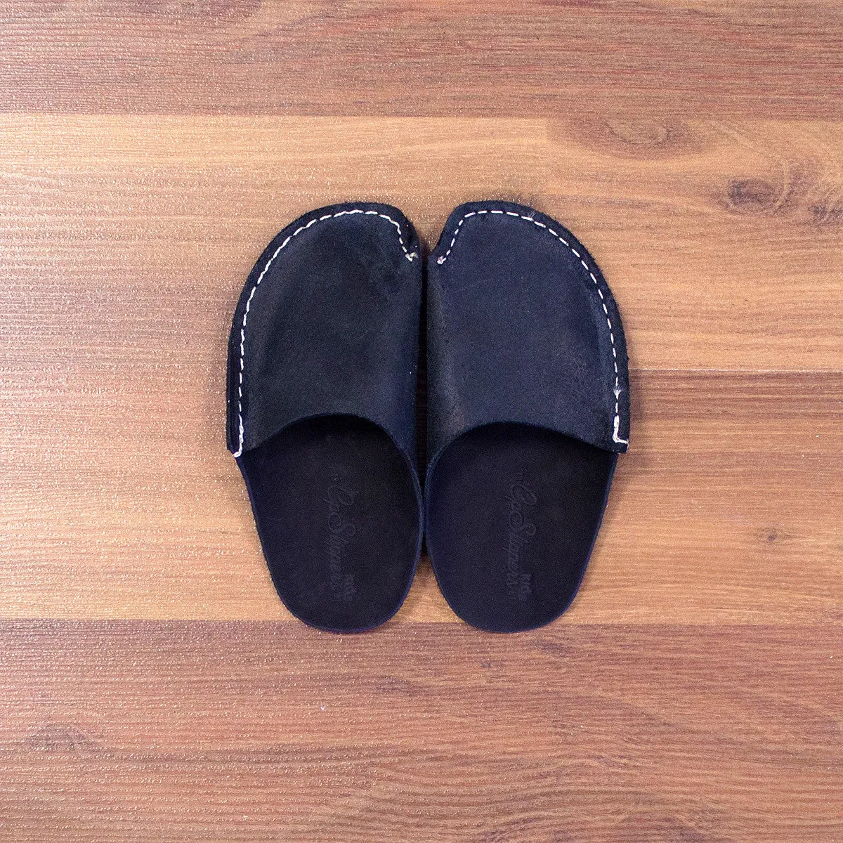 Black CP Slippers Kids Minimalist