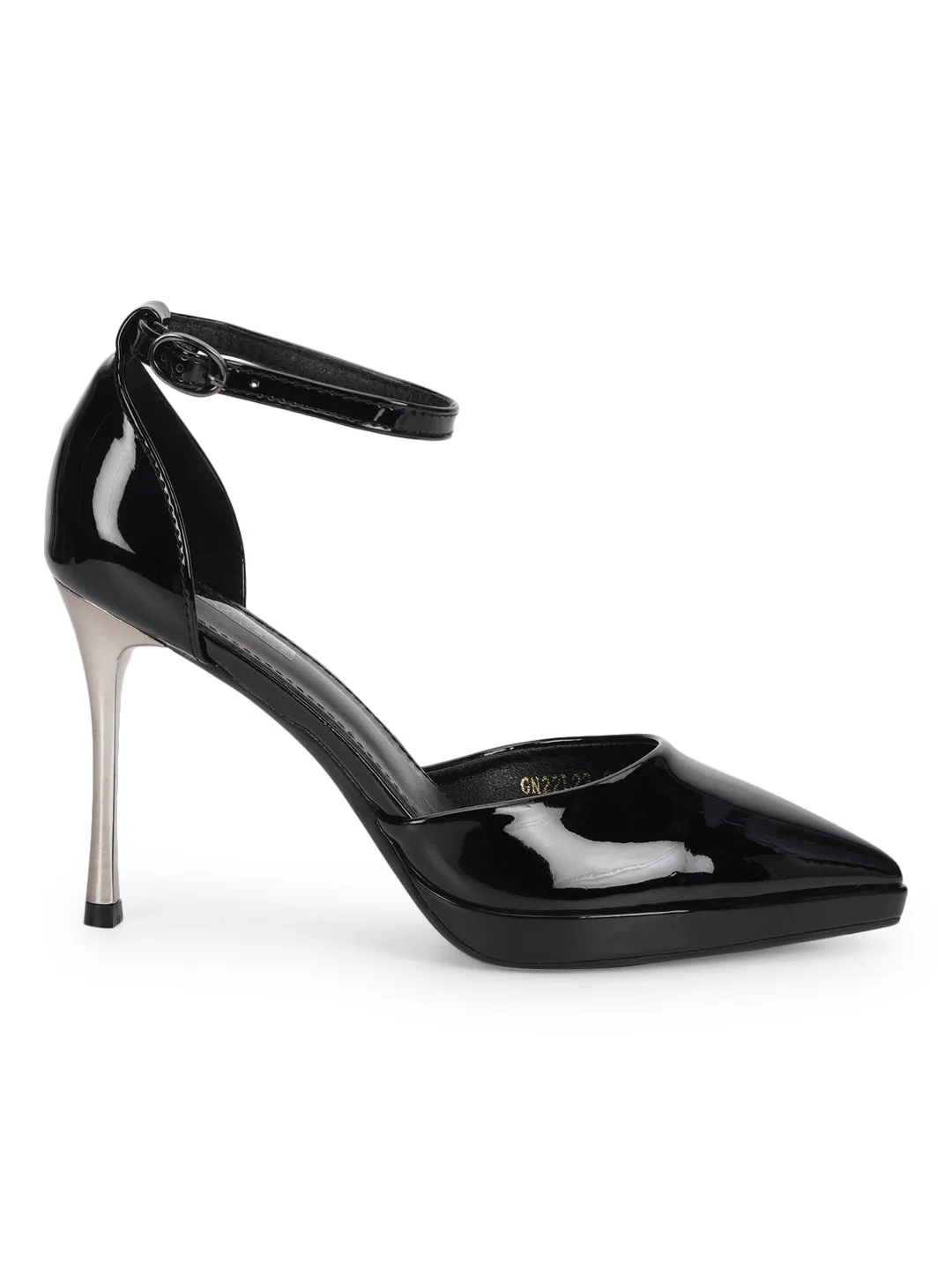 Black Patent Stiletto Sandals (TC-GN22L22-8-BLK)