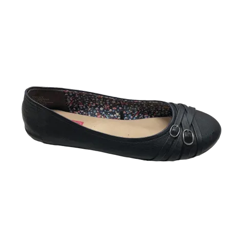 Black Shoes Flats Ballet Clothes Mentor, Size 10