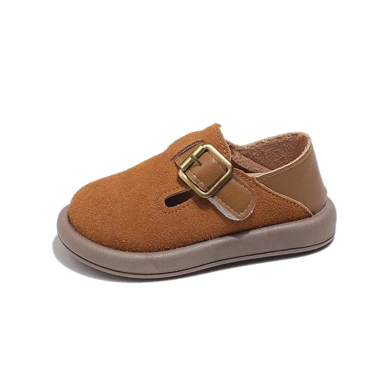 Buckle Round-Toe Loafers