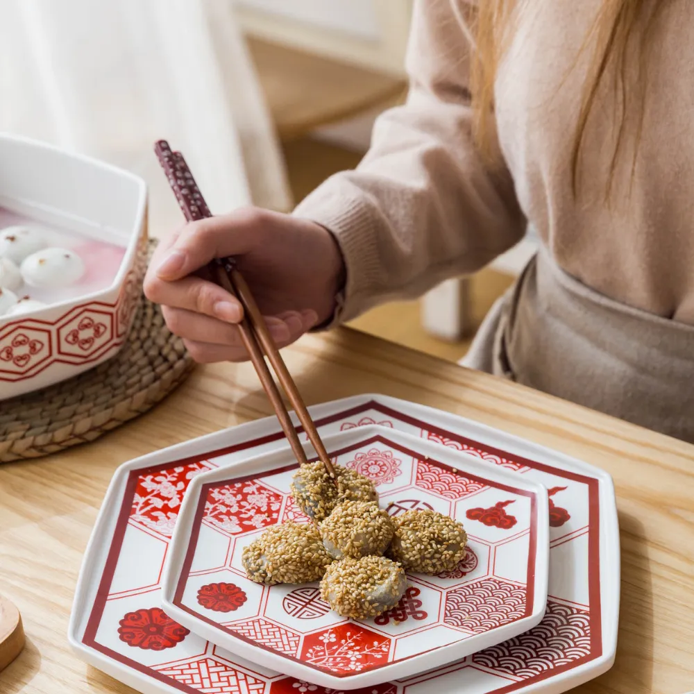 Chinese Fudao Bowl and Plate Tableware Set