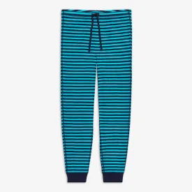 Clearance grown-ups organic PJ pant in peacock stripe