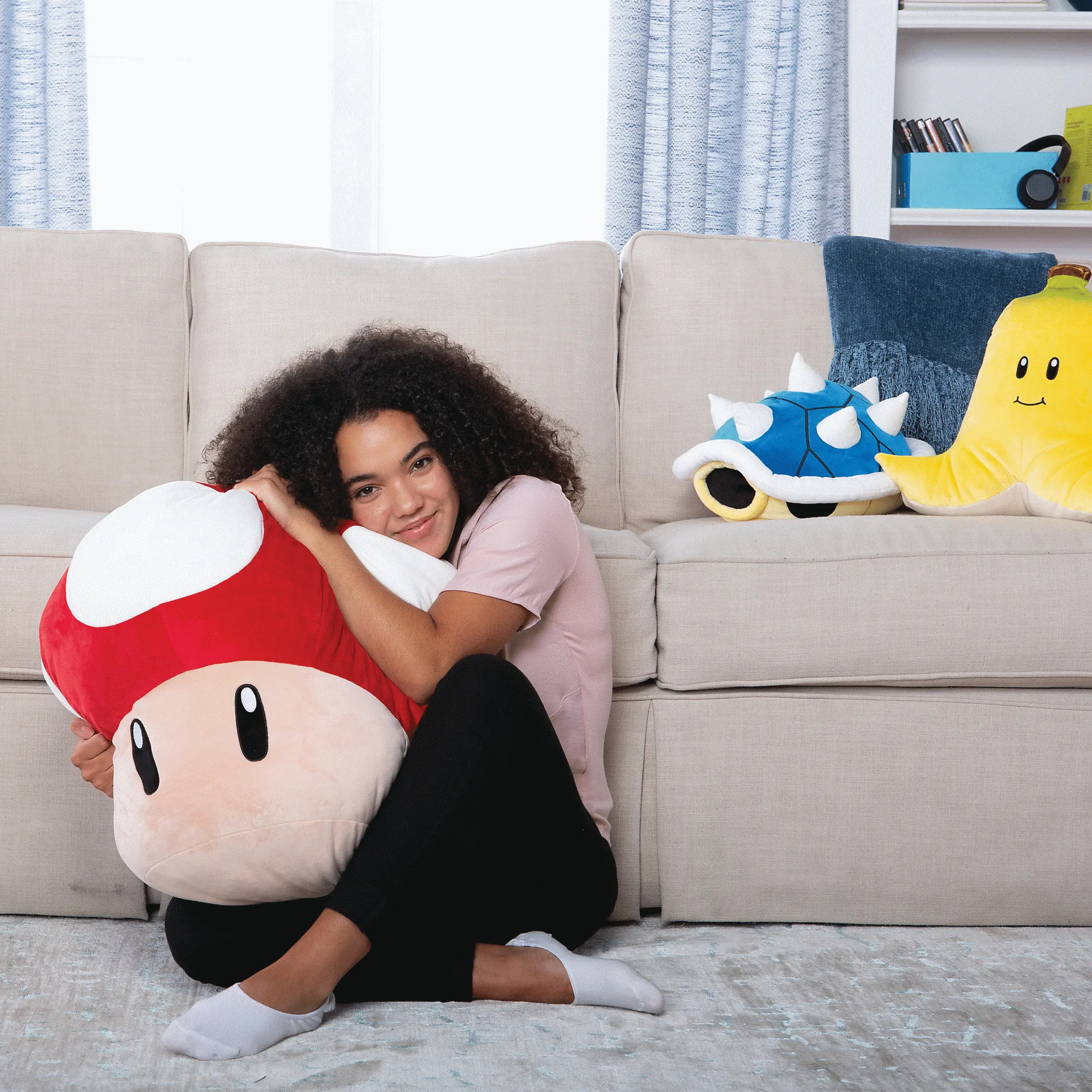 Club Mocchi Mocchi - Mario Kart - Mushroom 22" Mega Plush