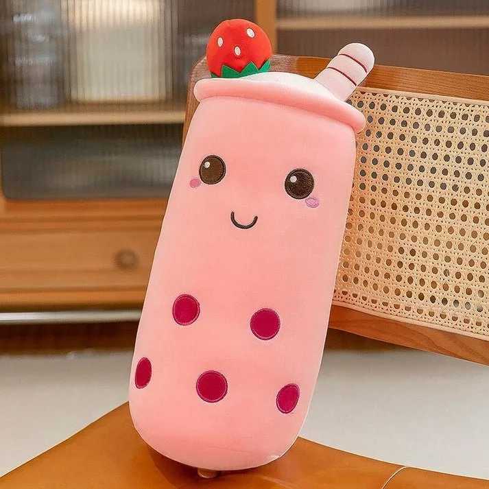 Cute Stuffed Boba Plush Bubble Milk Tea Plushie, Hugging Plush Toy Gift for Kids