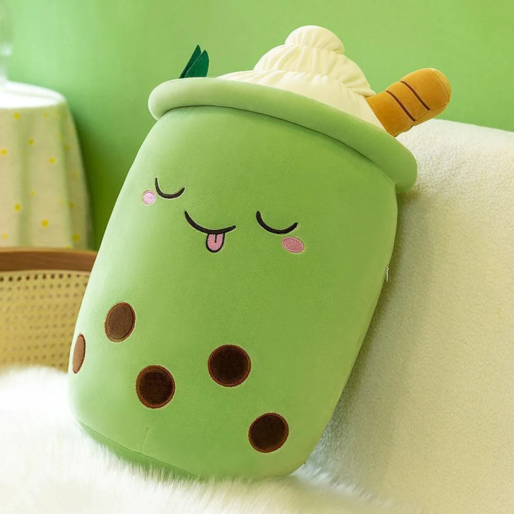 Cute Stuffed Boba Plush Bubble Milk Tea Plushie, Hugging Plush Toy Gift for Kids