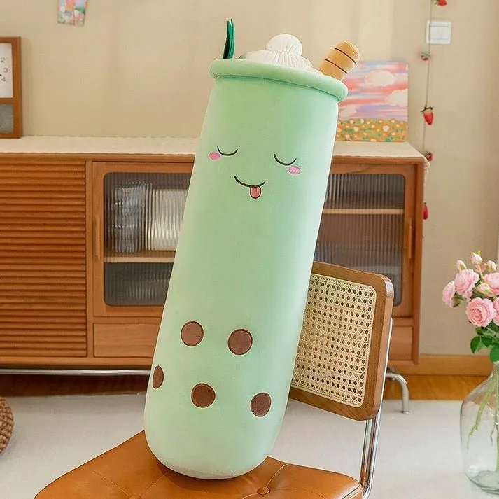 Cute Stuffed Boba Plush Bubble Milk Tea Plushie, Hugging Plush Toy Gift for Kids