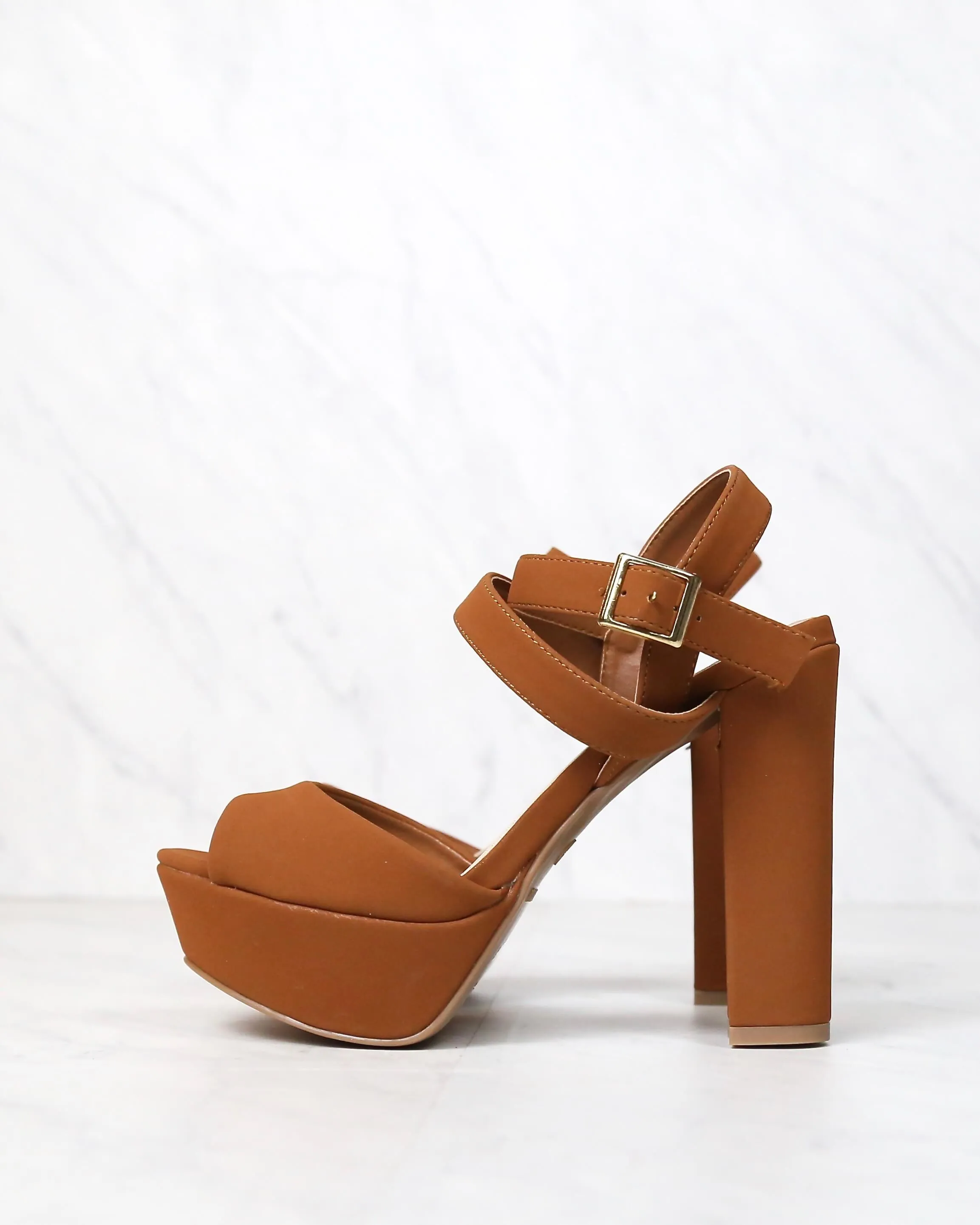 Double Strap Platform Pumps in More Colors