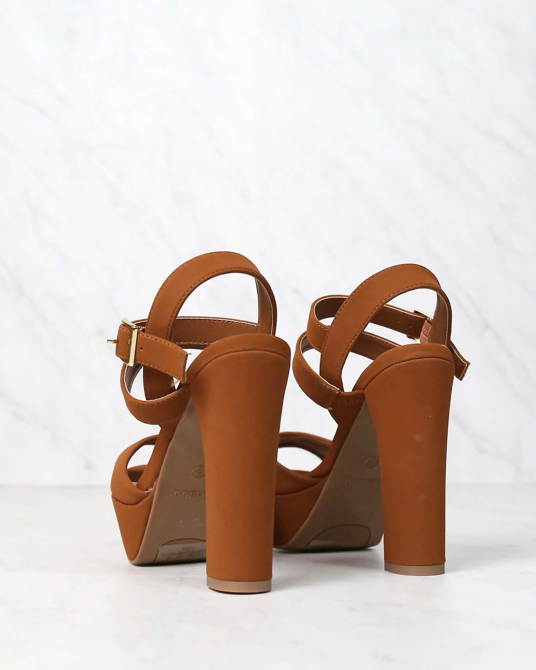 Double Strap Platform Pumps in More Colors