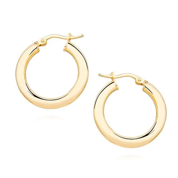 Earrings "Camille Hoops 21 mm" 925 Silver