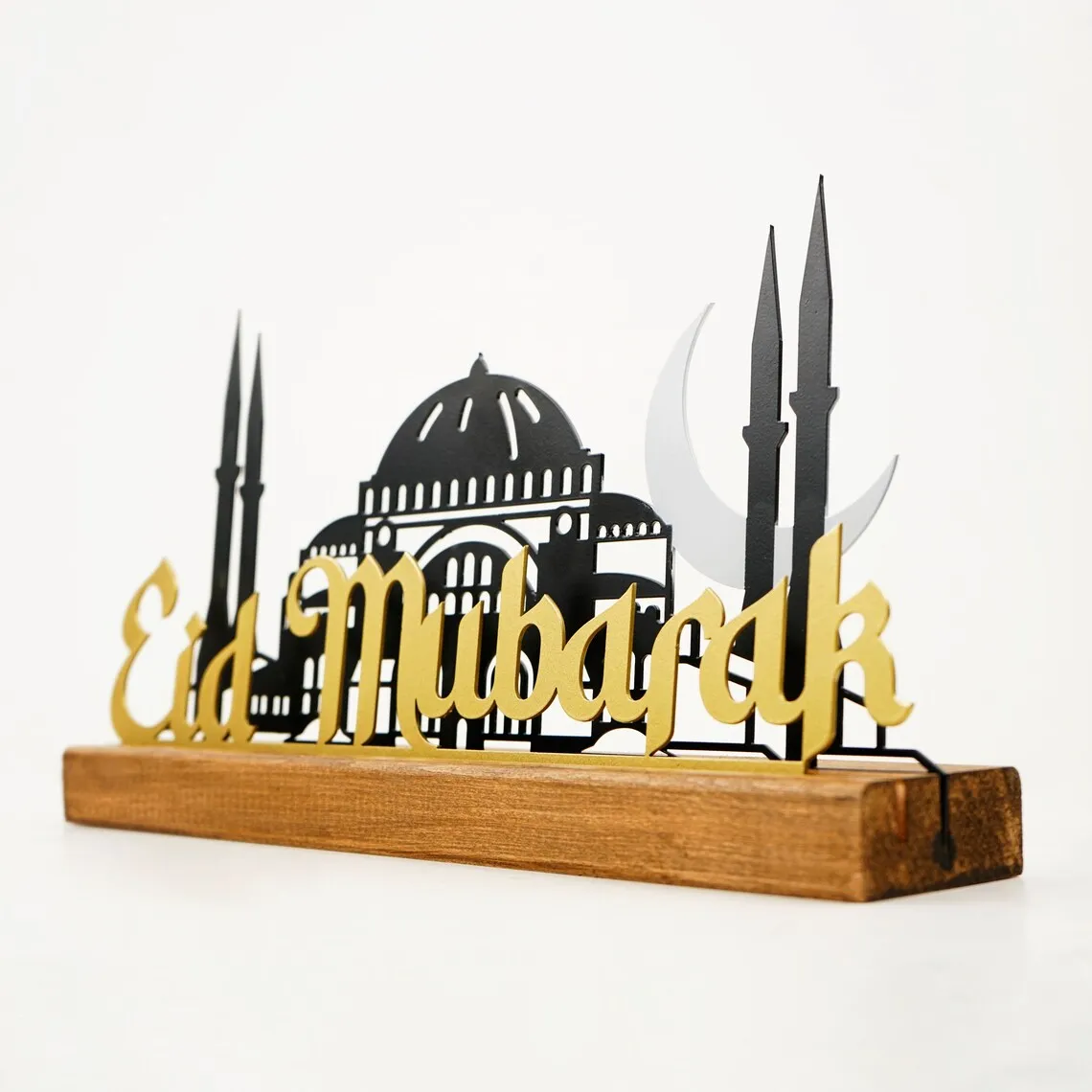 Eid Mubarak with Hagia Sophia & Mosque Islamic Gift Table Art