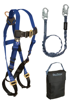 Falltech 9005PS Starter Kit- Back D-ring , Mating Buckles, 6' Internal Lanyard and Gear Bag