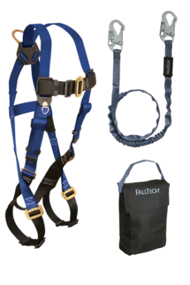 Falltech 9005PS Starter Kit- Back D-ring , Mating Buckles, 6' Internal Lanyard and Gear Bag