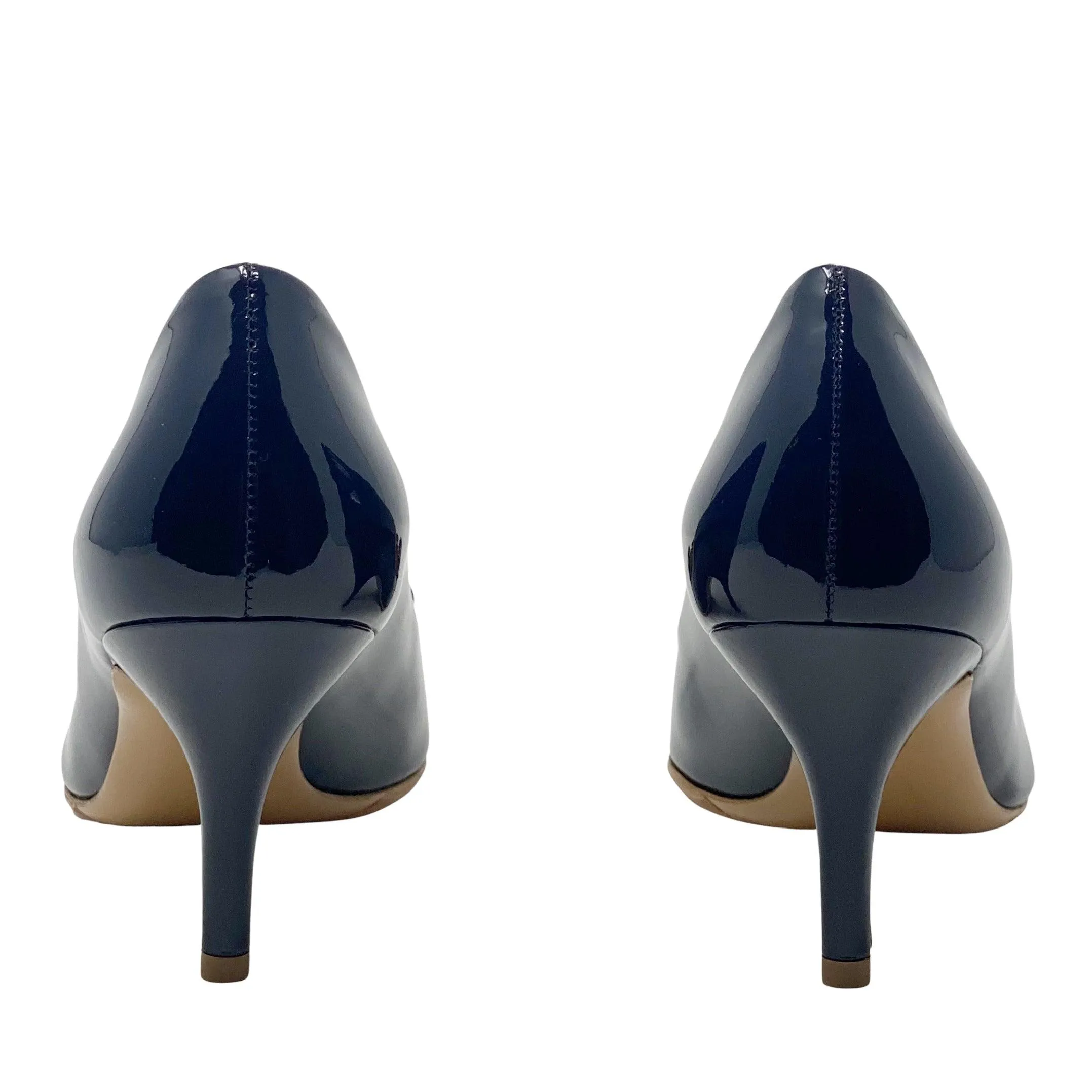 Ferragamo Blue Carla Pumps 7C