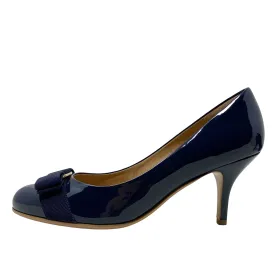 Ferragamo Blue Carla Pumps 7C