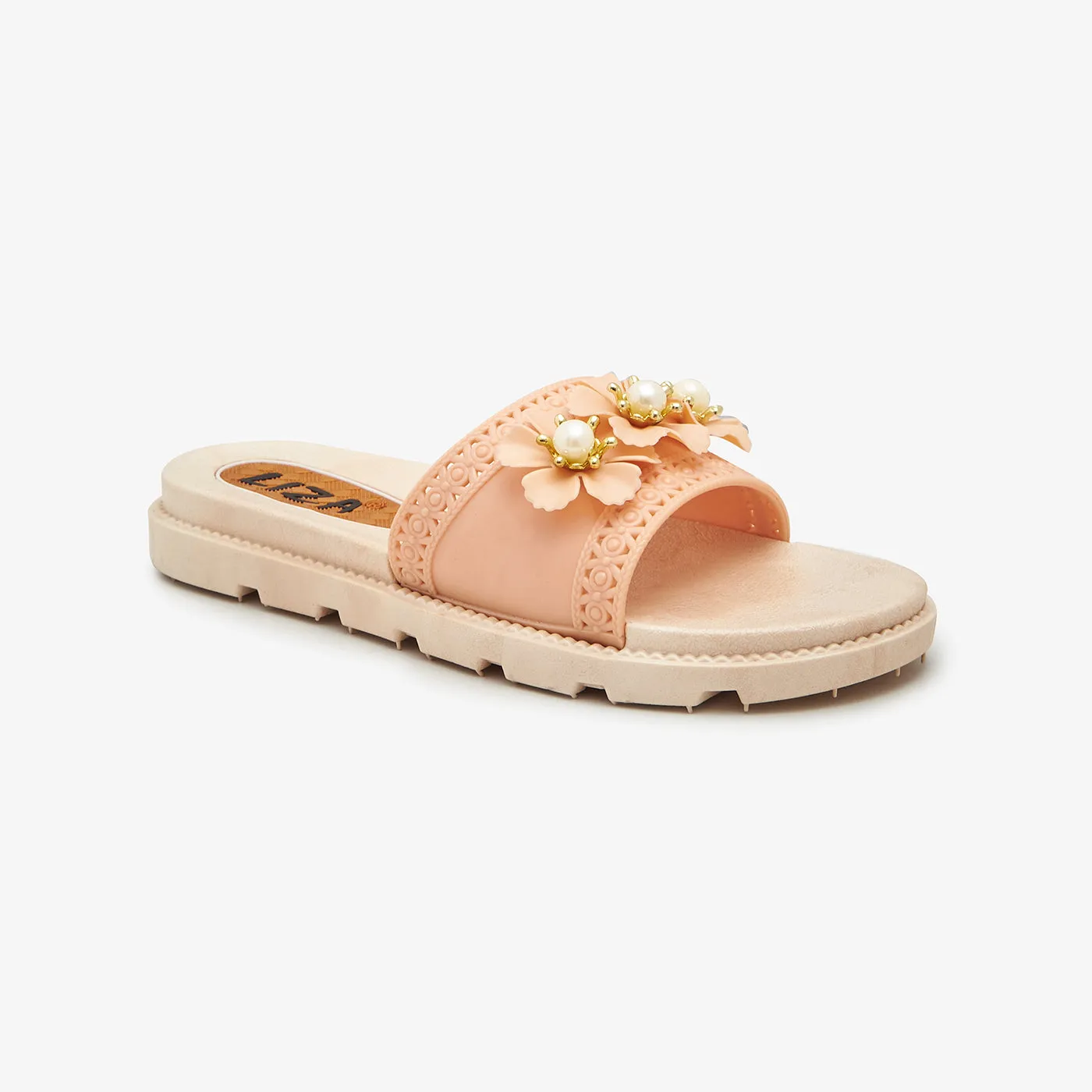 Flower Embellished Women Chappals