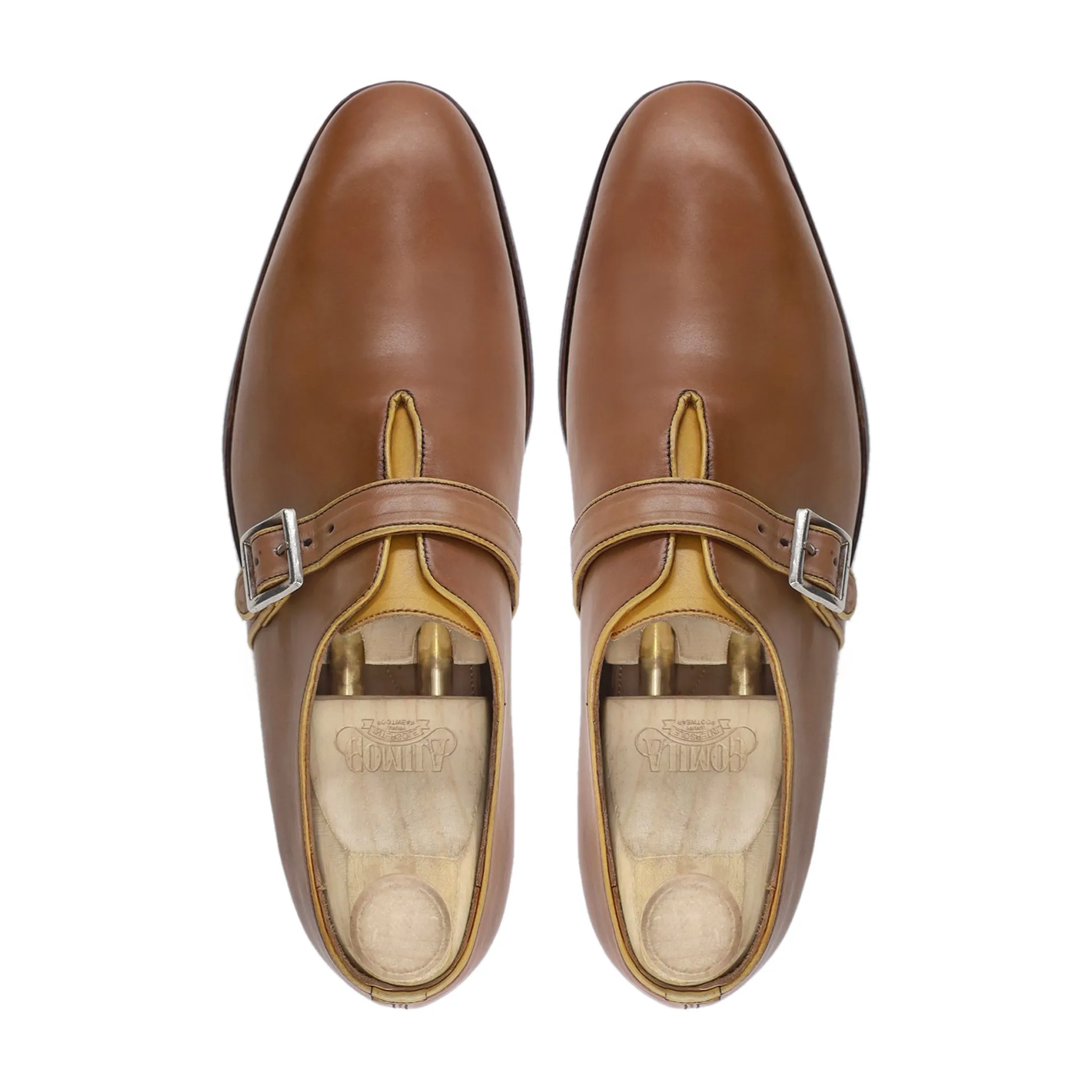 Halford - Men's Tan Calf Leather Single Monkstrap