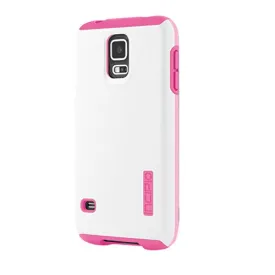 Incipio DualPro Shine Case for Samsung Galaxy S5 - Retail Packaging - White/Pink