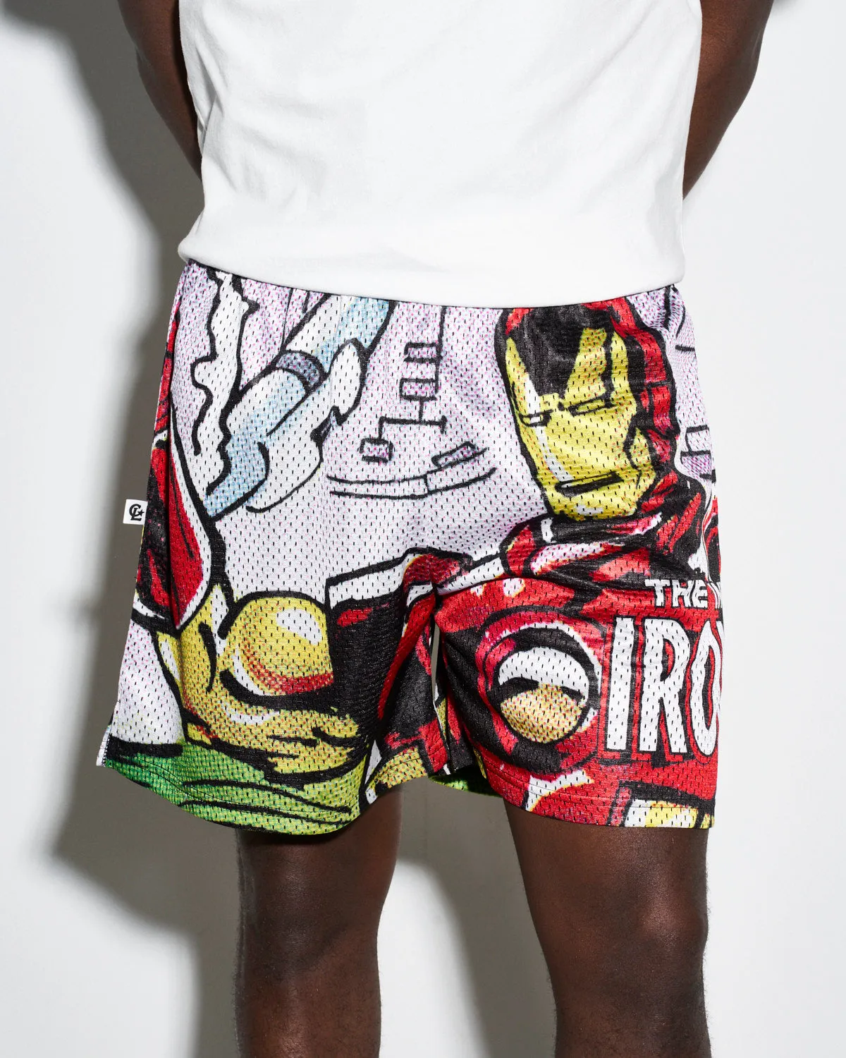 Iron Man Marvel Comics Trading Card Retro Shorts