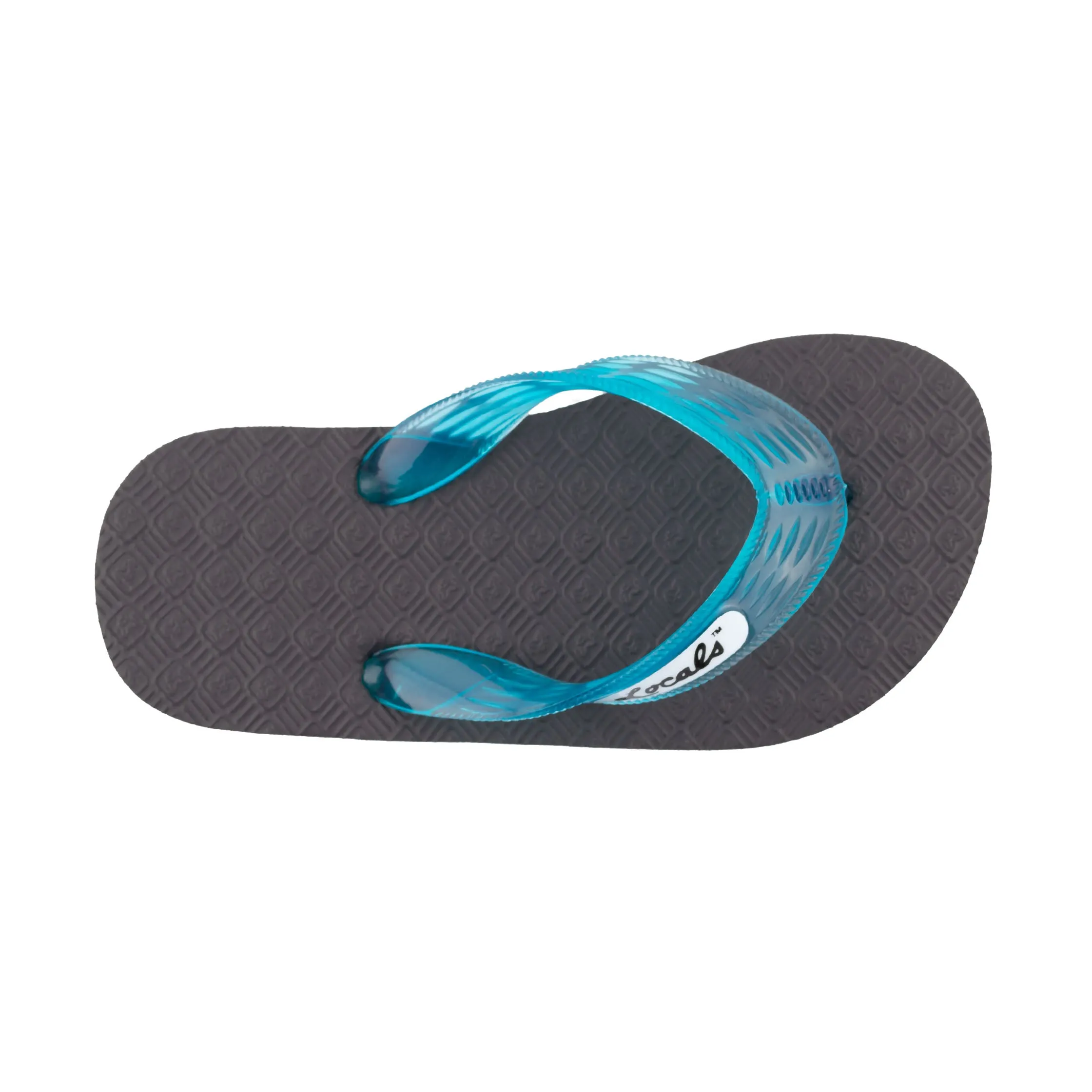 Kids Original Translucent Turquoise Strap Slippah