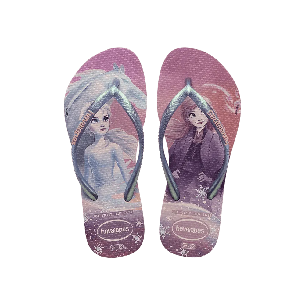 Kids Slim Frozen Flip Flops