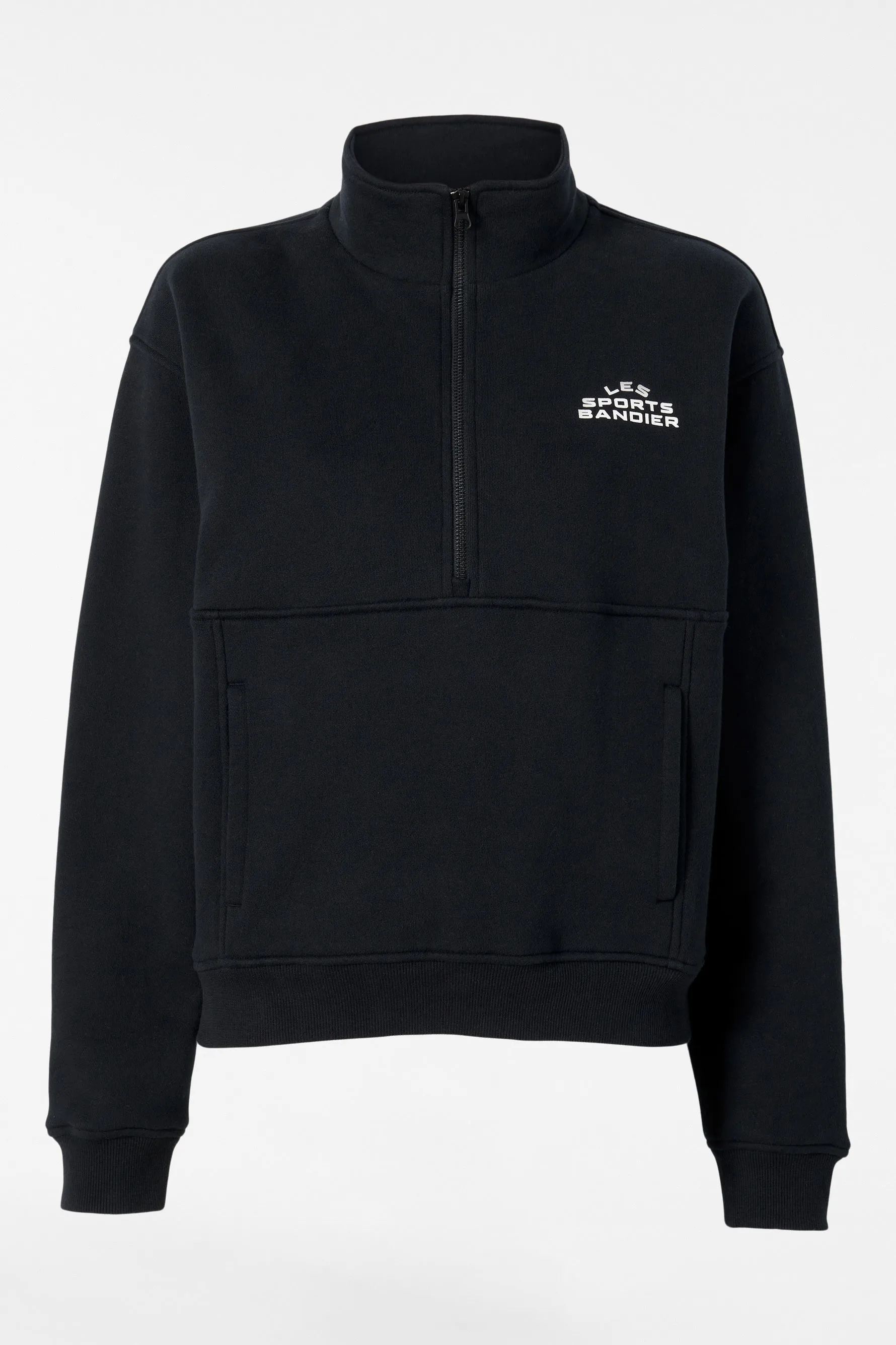 Les Sports Bandier 1/2 Zip Sweatshirt - Black/white