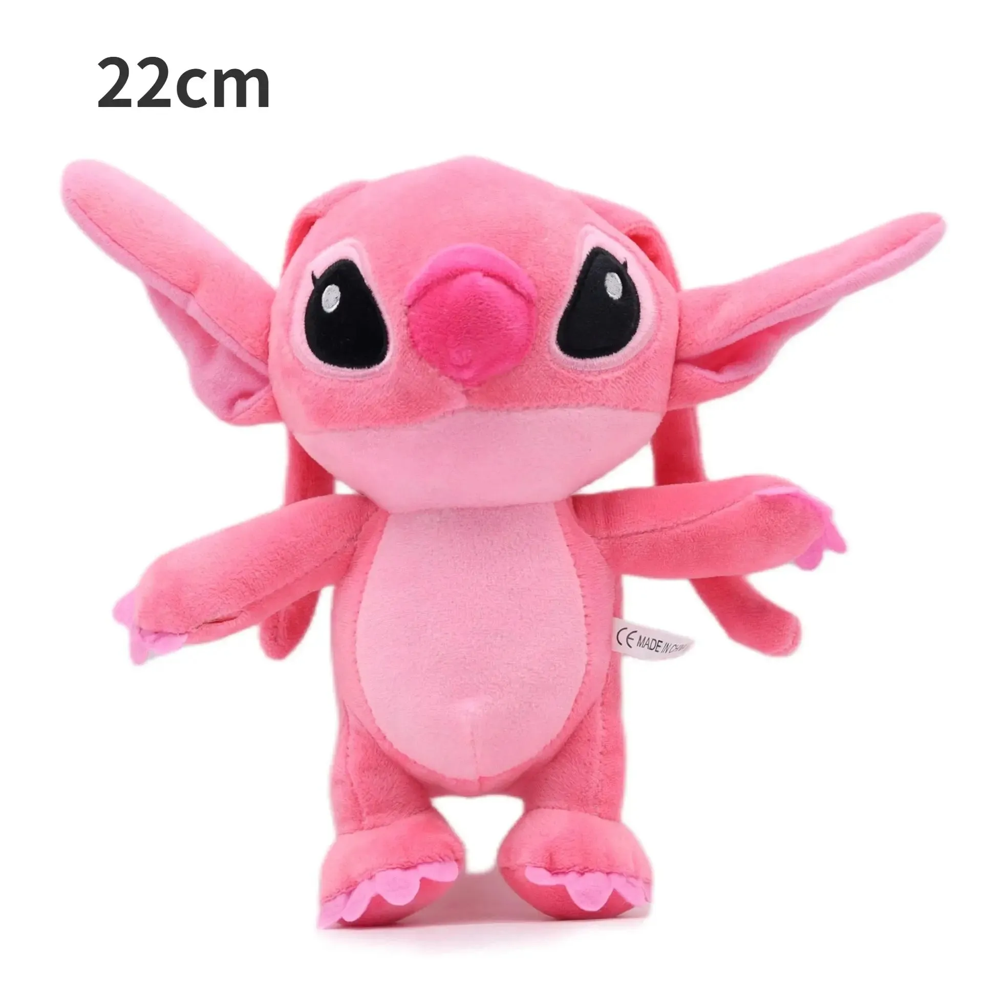 MINISO Kawaii Disney Stitch & Angel Plush Doll | Anime Plushies Toys | Cartoon Stuffed Toy | Cute Soft Car & Sofa Pillow | Kid Gift