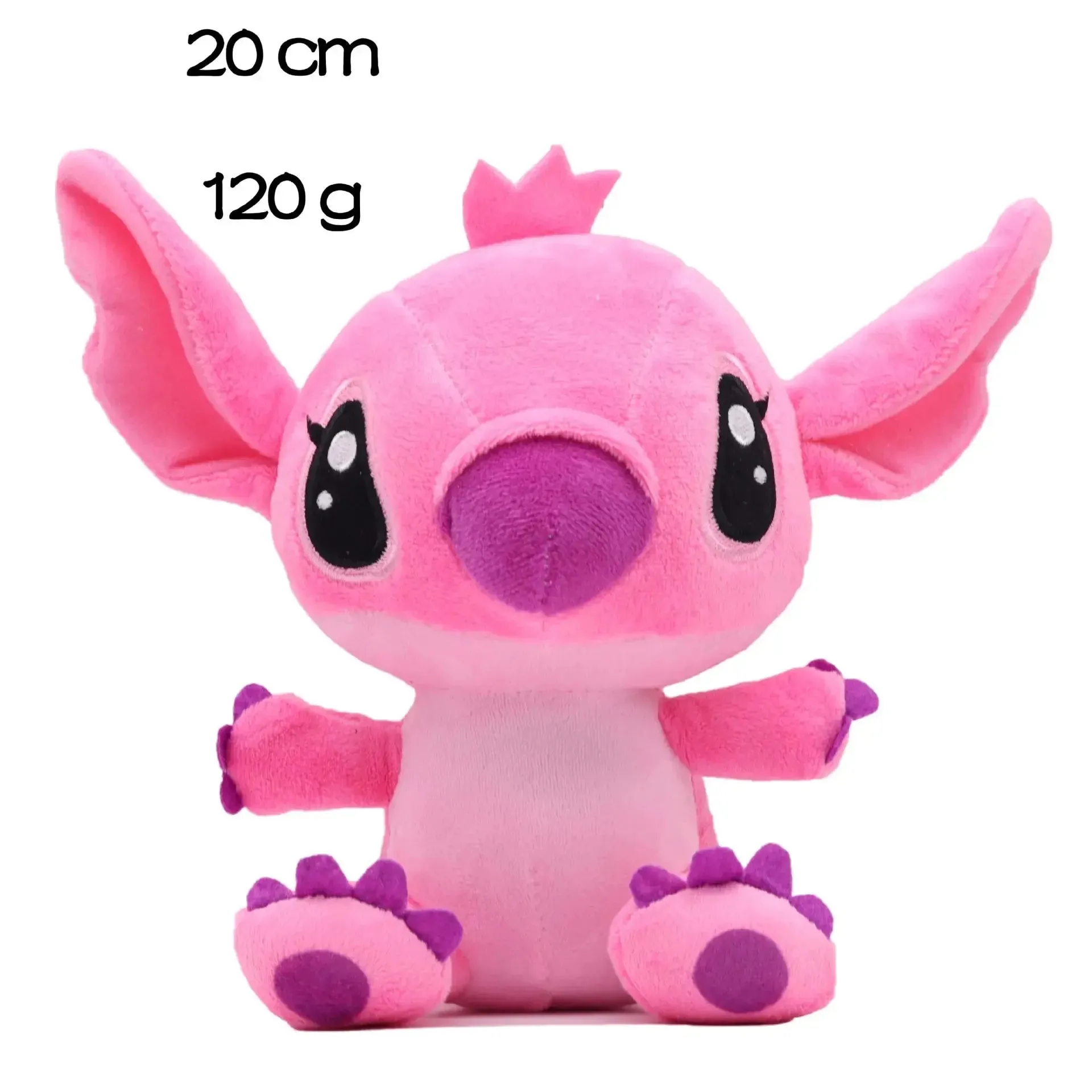 MINISO Kawaii Disney Stitch & Angel Plush Doll | Anime Plushies Toys | Cartoon Stuffed Toy | Cute Soft Car & Sofa Pillow | Kid Gift