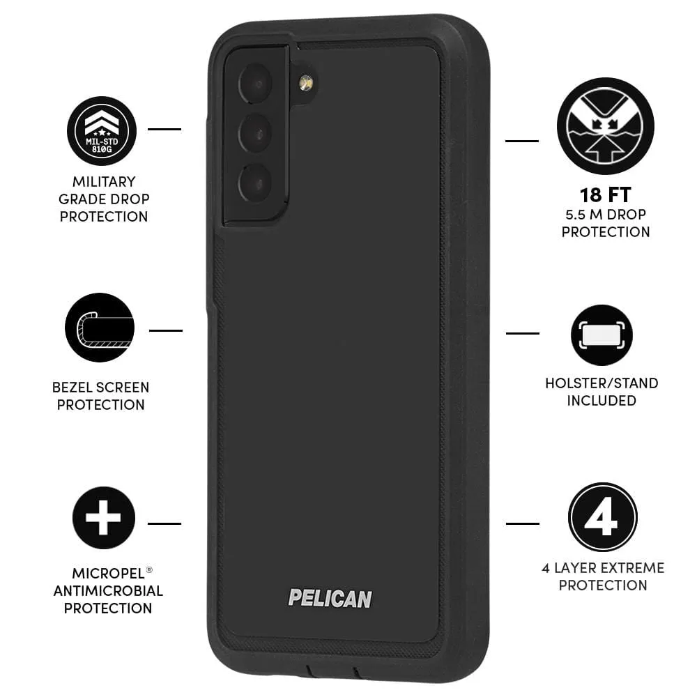 Pelican Voyager for Galaxy S21  5G Devices - Black