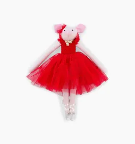 Penelope The Nap Dress Piggy Critter - Red Tulle