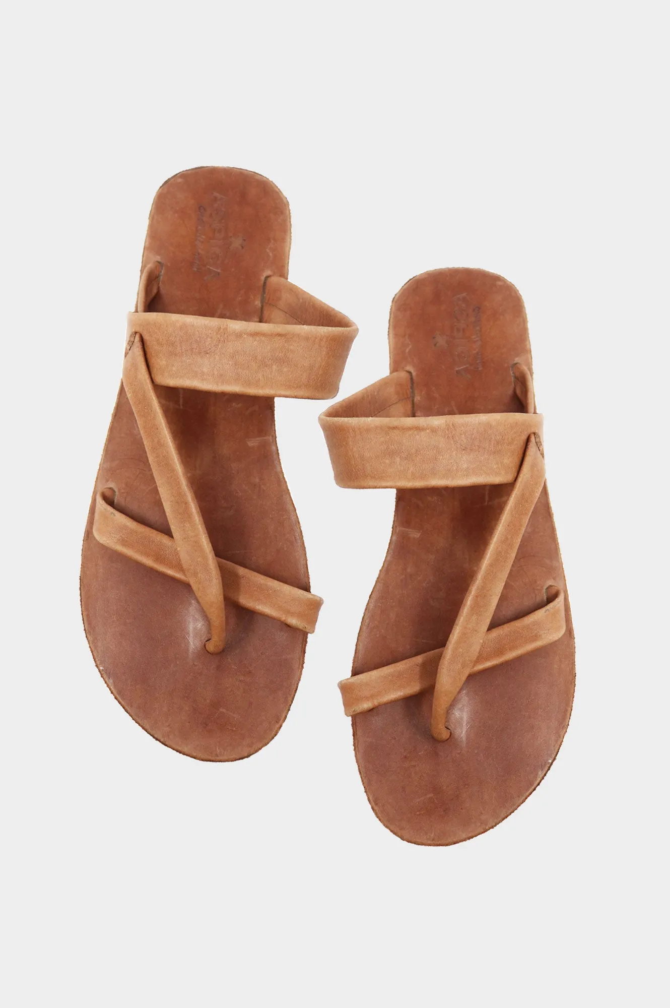 Puglia Leather Sandals | Tan