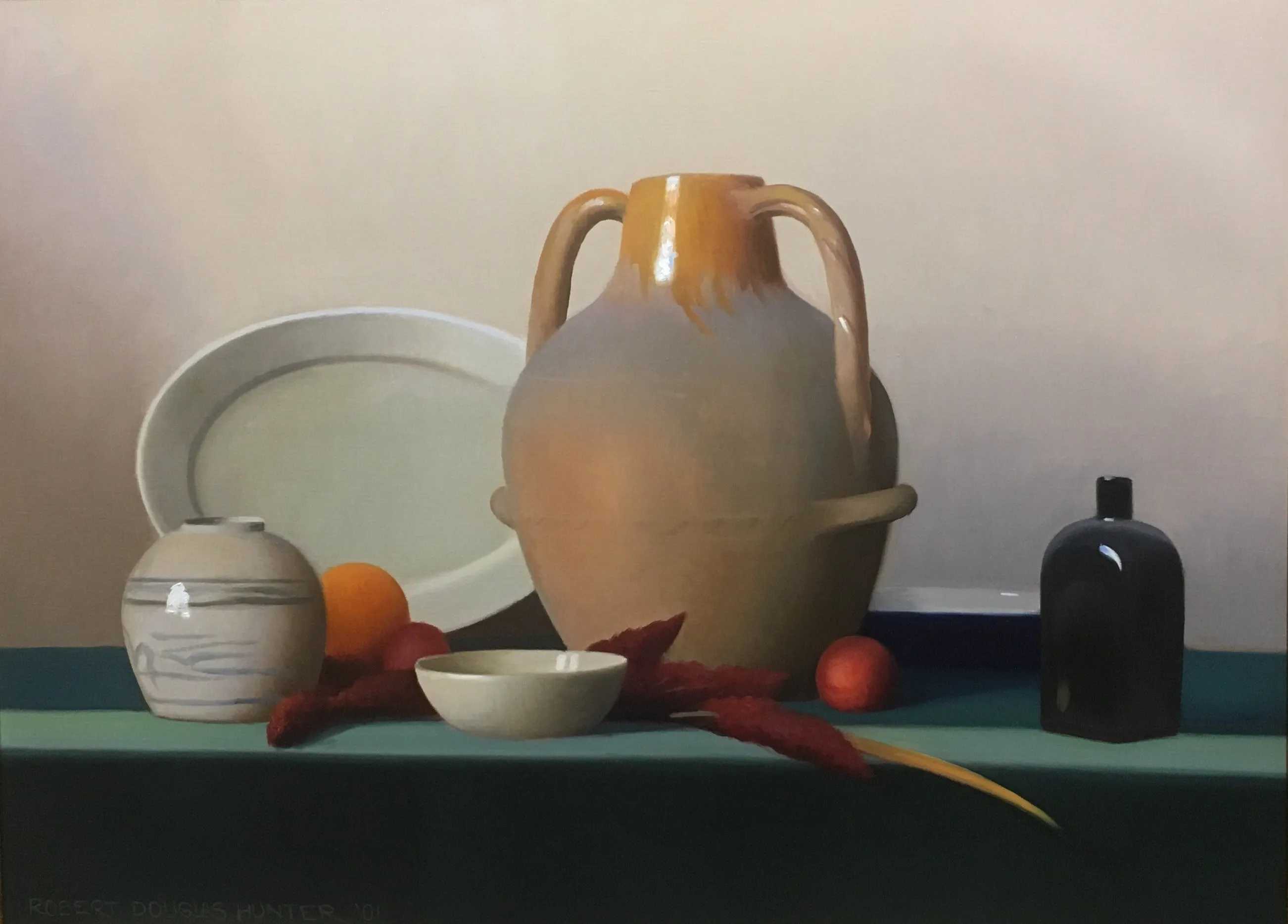 "Still Life with Henry Brooks' Water Jug" by Robert Douglas Hunter - Boston School Still Life Painting