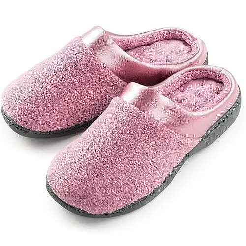 Roxoni Women's Comfort Slip On Memory Foam French Terry Lining