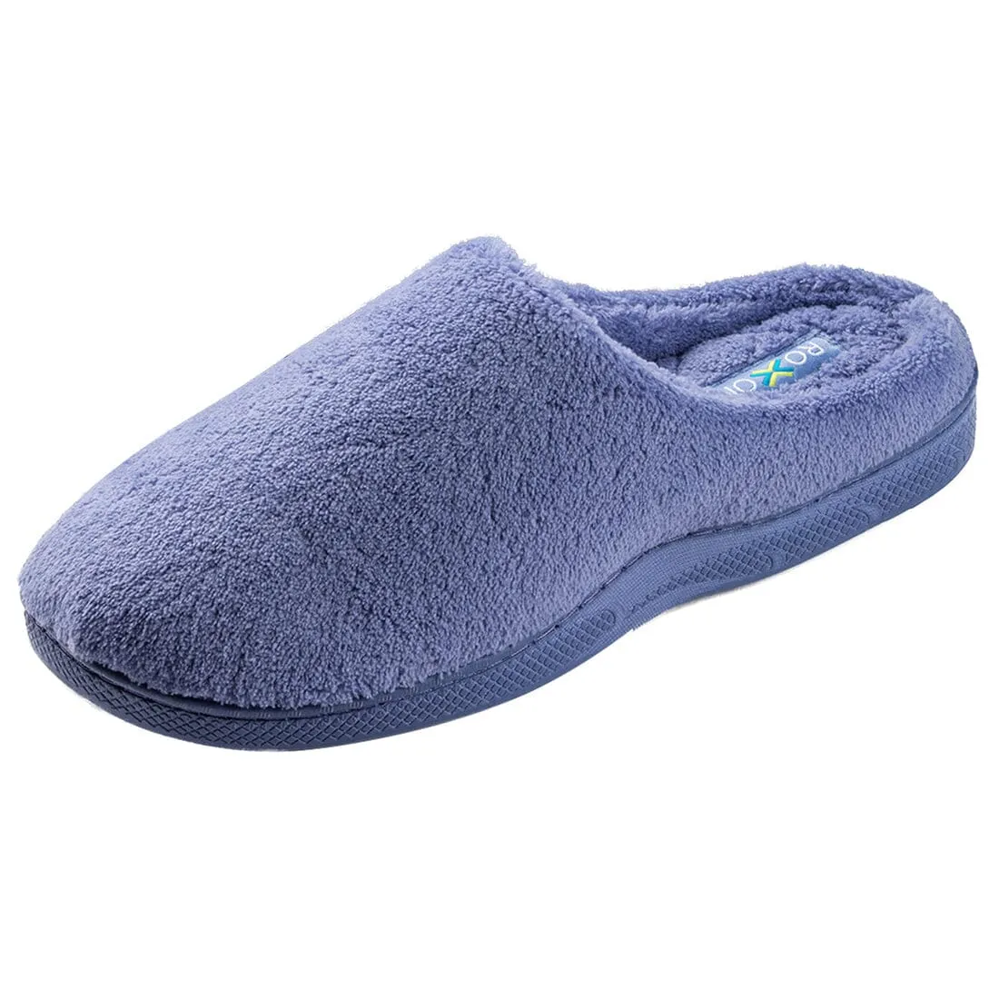 Roxoni Women's Plush Slip On Memory Foam Indoor Outdoor