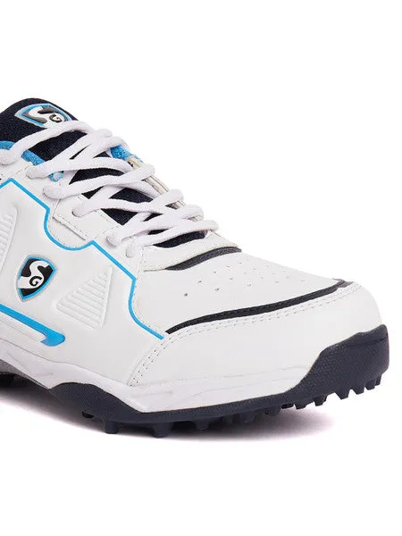 SG Club 5.0 Cricket Shoes- White/Navy/Teal