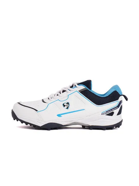 SG Club 5.0 Cricket Shoes- White/Navy/Teal