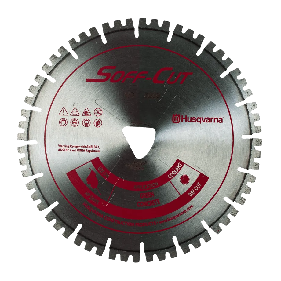 Soff Cut Vari-Cut Red Early Entry Husqvarna Diamond Blade