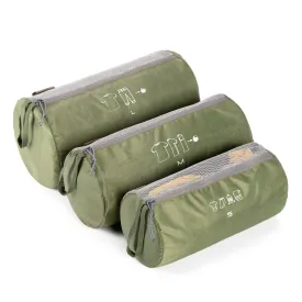 Tripole Organizer Packs - Cylindrical Shaped for Rucksacks - Set of 3 | Army Green