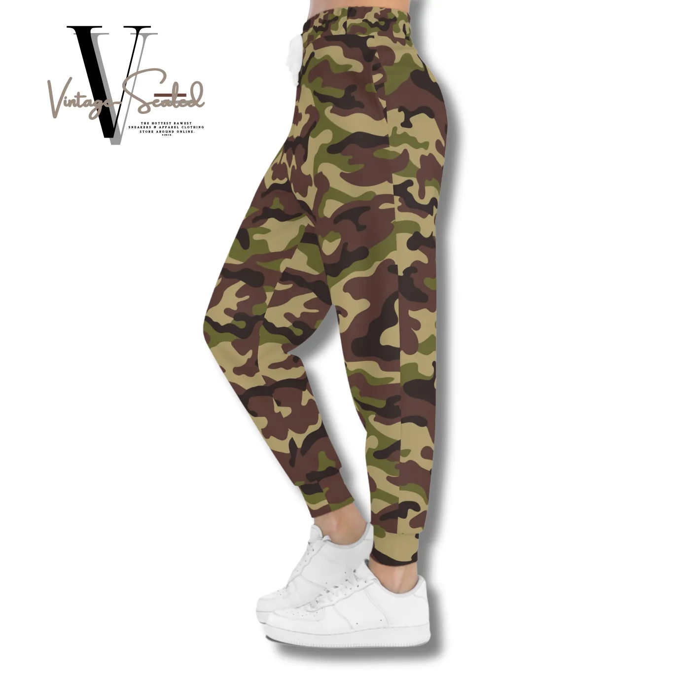 Vintage-Sealed "Camouflage" Apparel Jogging Pants| Brand New Women's Fashion