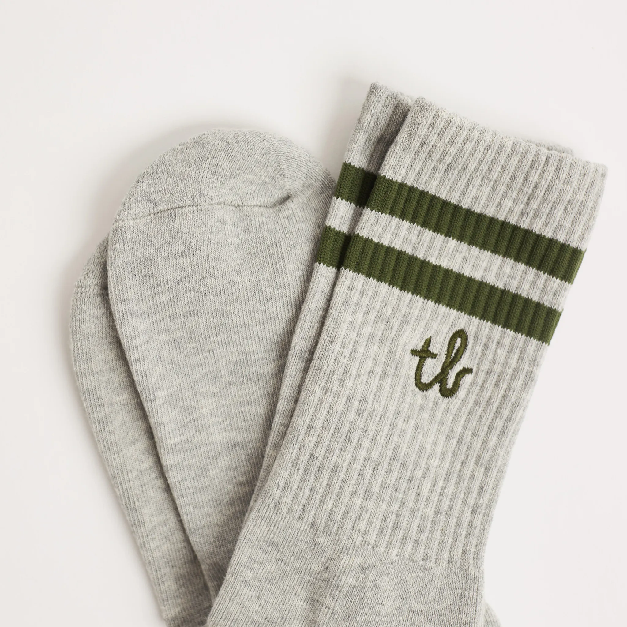 Vintage Striped Sport Crew Socks