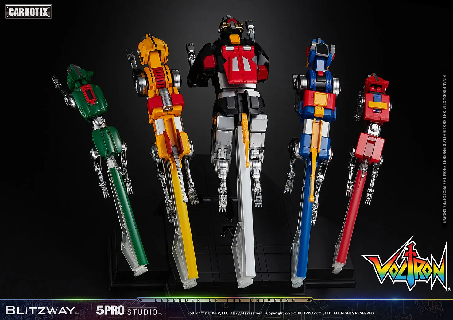 Voltron: Defender of the Universe Carbotix Series by Blitzway