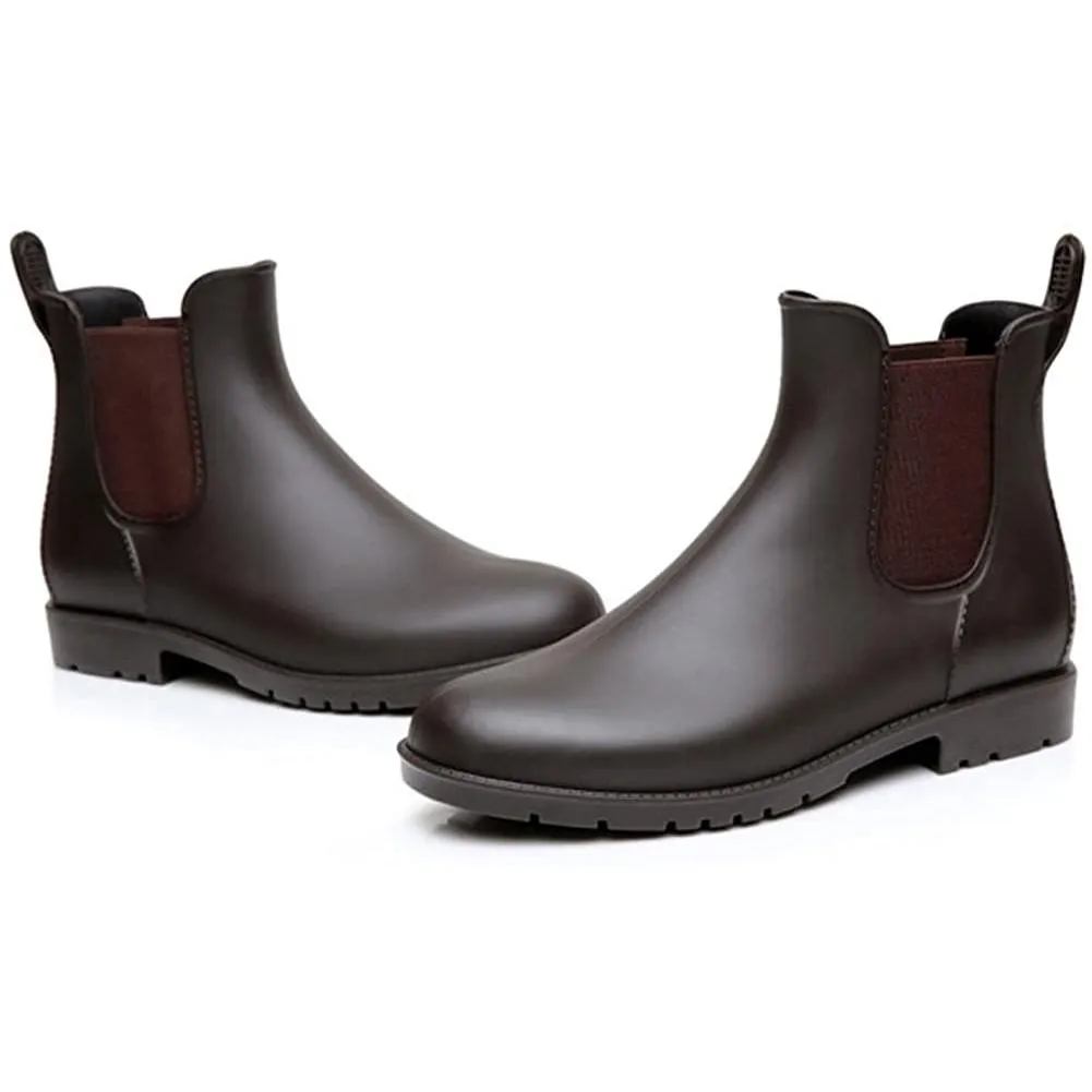 Women's Ankle Rain Boots Waterproof Chelsea Boots