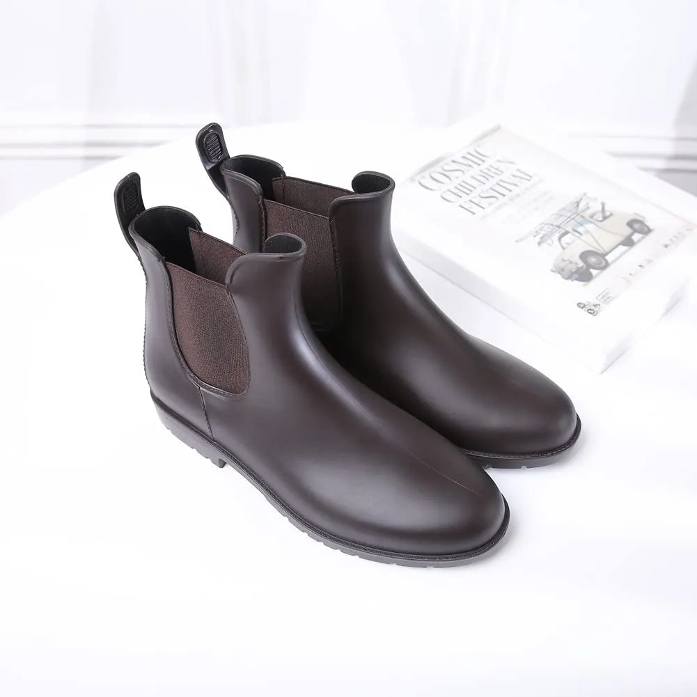 Women's Ankle Rain Boots Waterproof Chelsea Boots